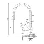 Franke TA9601AN EOS NEO Pull Out Tap Mixer - Anthracite