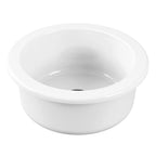 Parisi Tondo Inset Sink Round 450mm - Gloss White
