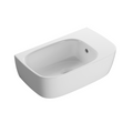 Globo Genesis 500 Asymmetric Hand Rinse Wall Hung Basin - Gloss White GE047BI