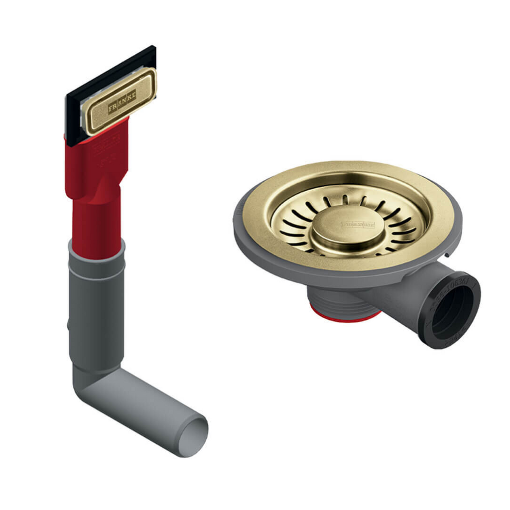 Franke Overflow & Waste Kit - WK033 - Gold - GD-OFK