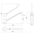 Gentec GPURE Stainless Steel Single Lever Sink Mixer - Lead Free GPR3500D