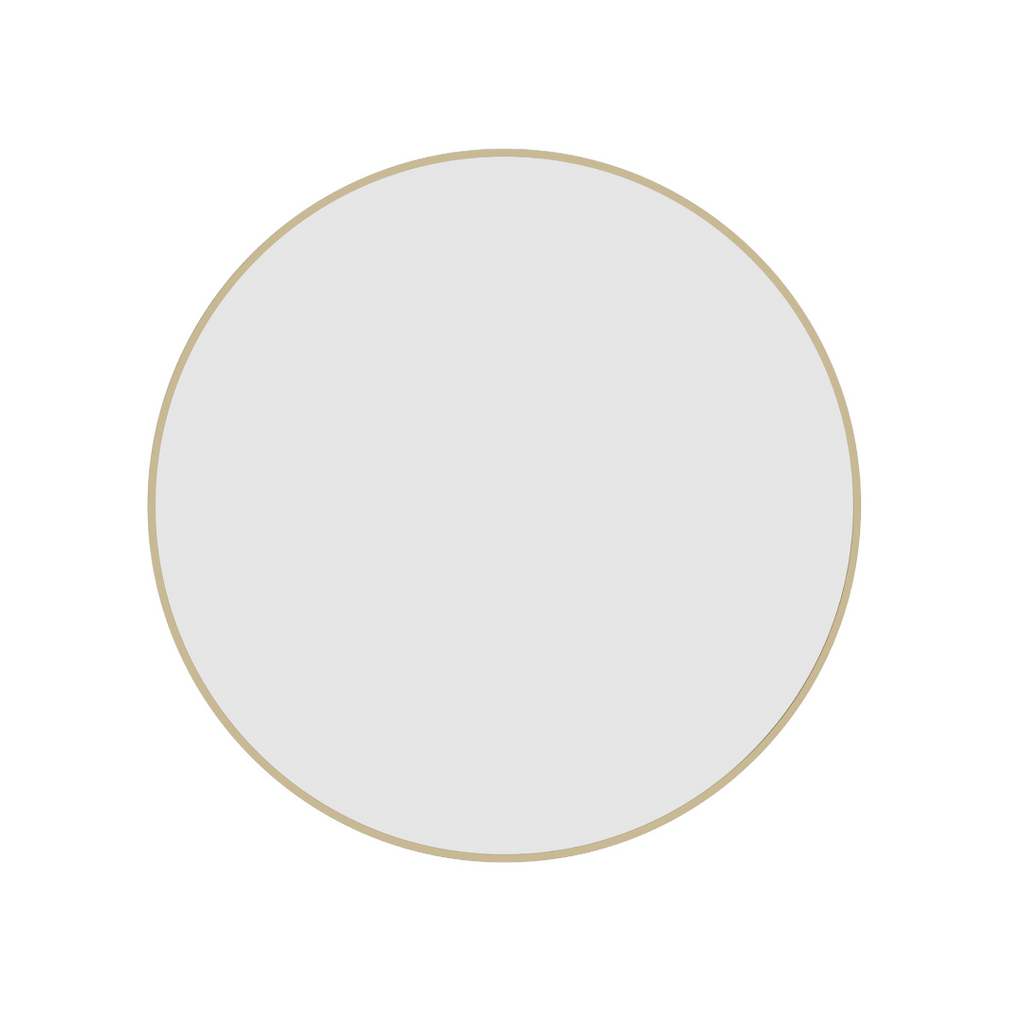 Thermogroup Ablaze Georgia Round Gold Framed Mirror - GR6060G