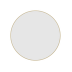 Thermogroup Ablaze Georgia Round Gold Framed Mirror - GR6060G