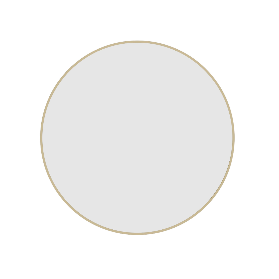 Thermogroup Ablaze Georgia Round Gold Framed Mirror - GR6060G