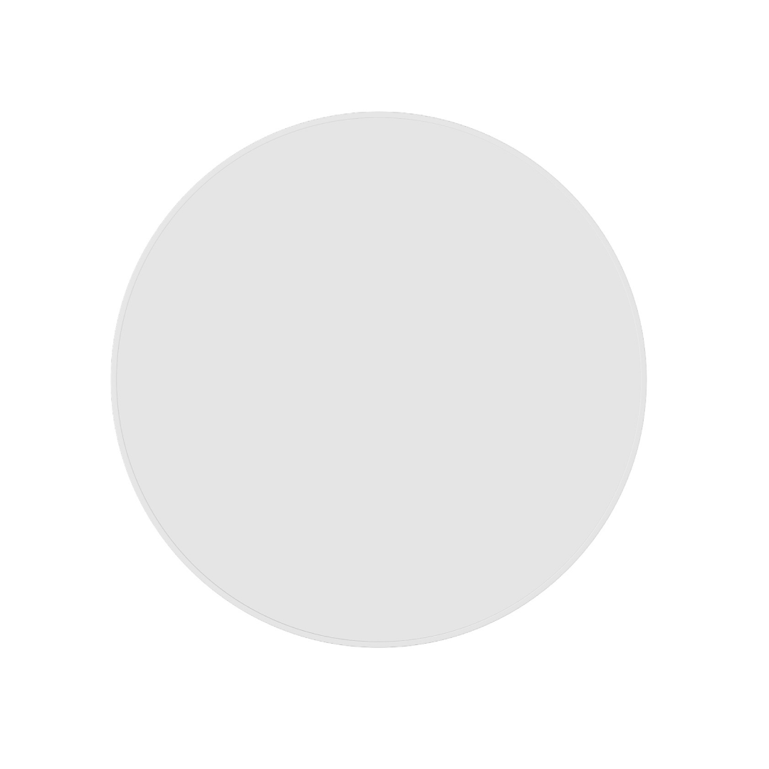 Thermogroup Ablaze Georgia Round White Framed Mirror - GR6060W