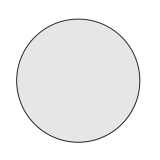 Thermogroup Ablaze Georgia Round Black Framed Mirror - GR9090B