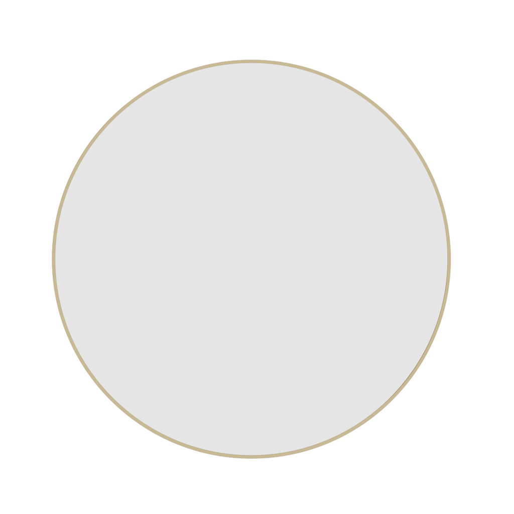 Thermogroup Ablaze Georgia Round Gold Framed Mirror - Includes Demister GR9090GD