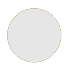 Thermogroup Ablaze Georgia Round Gold Framed Mirror - Includes Demister GR9090GD