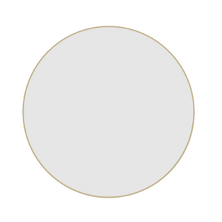 Thermogroup Ablaze Georgia Round Gold Framed Mirror - Includes Demister GR9090GD