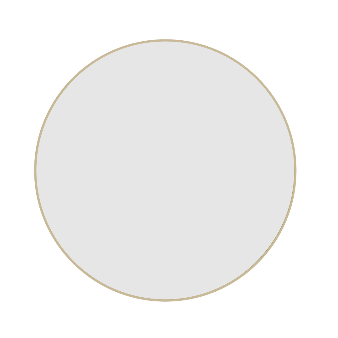 Thermogroup Ablaze Georgia Round Gold Framed Mirror - GR9090G