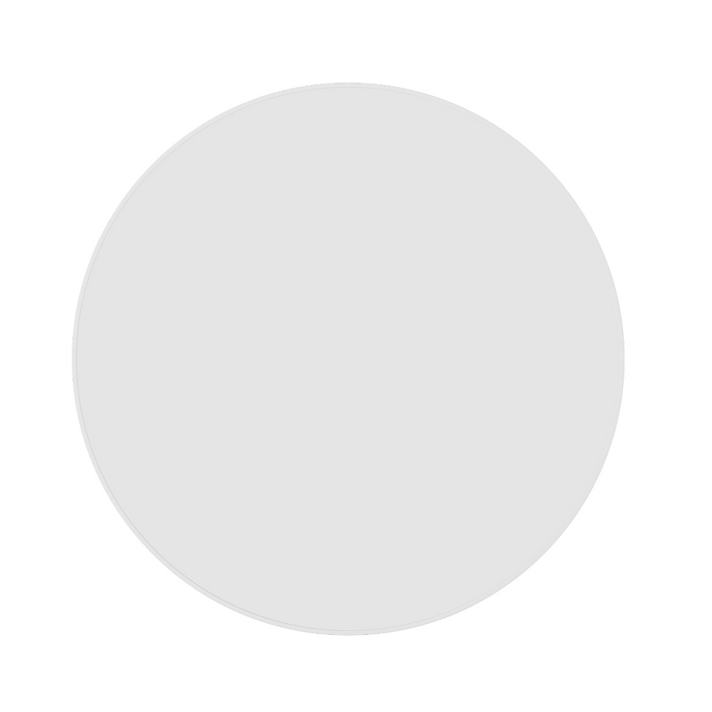 Thermogroup Ablaze Georgia Round White Framed Mirror - GR9090W