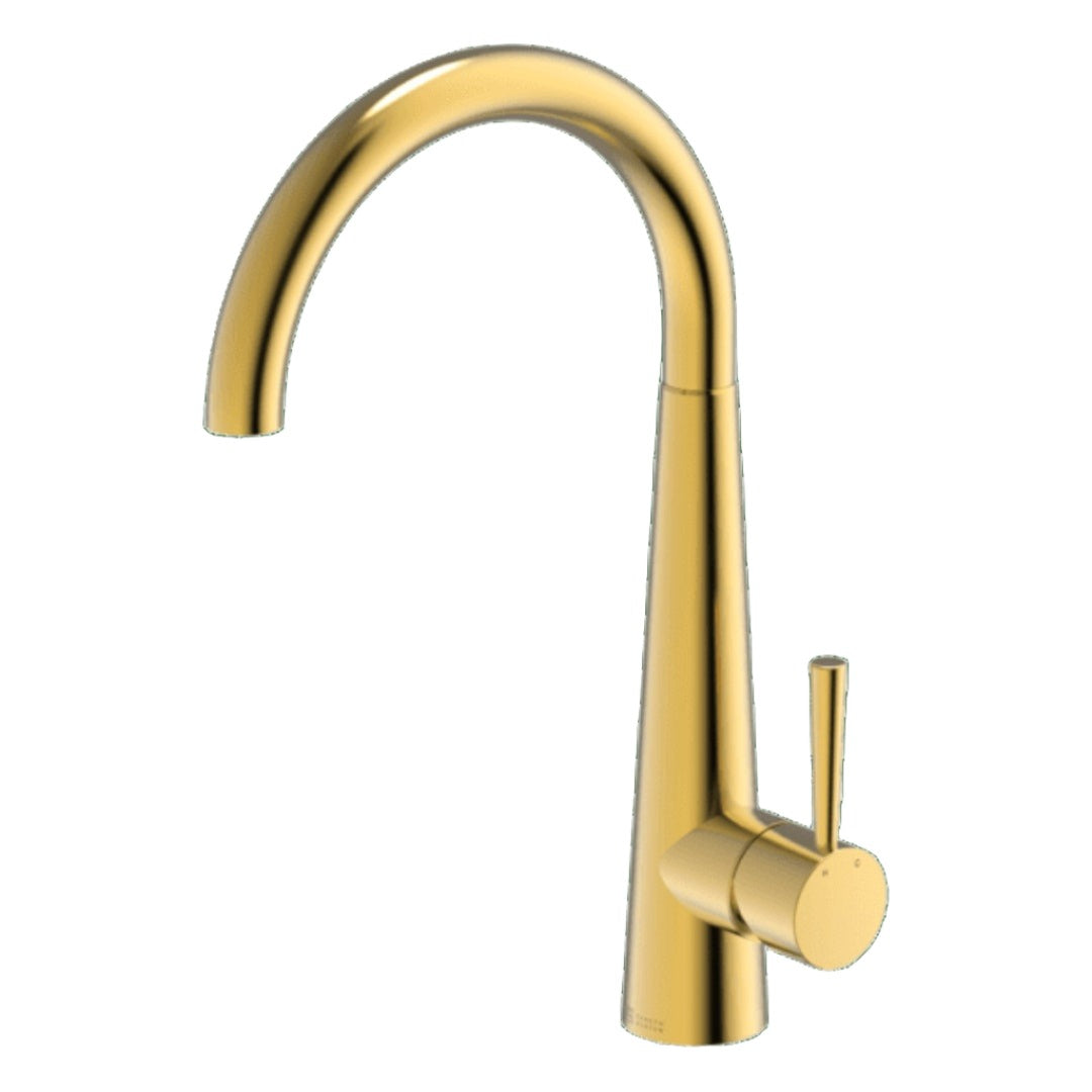 Gareth Ashton 304 Gooseneck Bar Sink Mixer - Eureka gold - BTA014-G