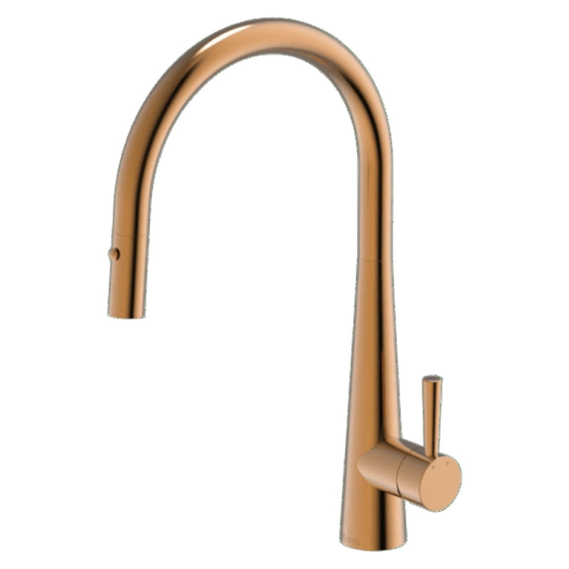 Gareth Ashton 304 Gooseneck Pull Out Kitchen Mixer with Dual Spray Function - Artisan Copper