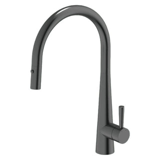 Gareth Ashton 304 Gooseneck Pull Out Kitchen Mixer with Dual Spray Function - Black Pearl - KTA014-BP
