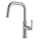 Gareth Ashton Industrial Pull Out Kitchen Mixer - Brushed Nickel