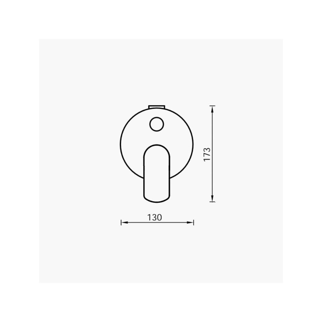 Gareth Ashton Lucia Complete Shower-Bath Diverter Mixer - Black - 3SHD-EXT-B + SHD-INT-SP-BPC