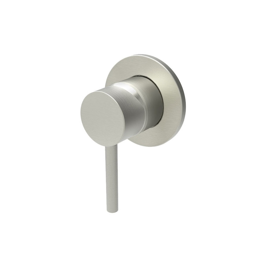 Gareth Ashton Lucia Shower Mixer External - Brushed Nickel - 3SH-EXT-BN + SH-INT-BN