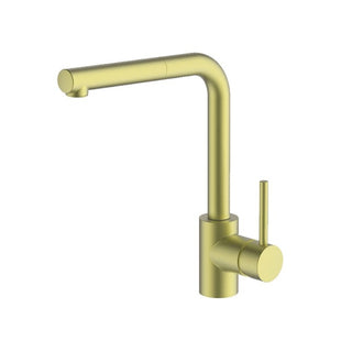 Gareth Ashton Lucia Sidelever Mixer with Pull Out - Brushed Brass - 3K6-BB