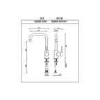 Gareth Ashton Lucia Square Sidelever Mixer - Black - 3K3-B