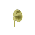 Gareth Ashton Poco Diverter Wall Mixer - Brushed Brass - 6SHD-EXT-BB + 6SHD-INT-BB