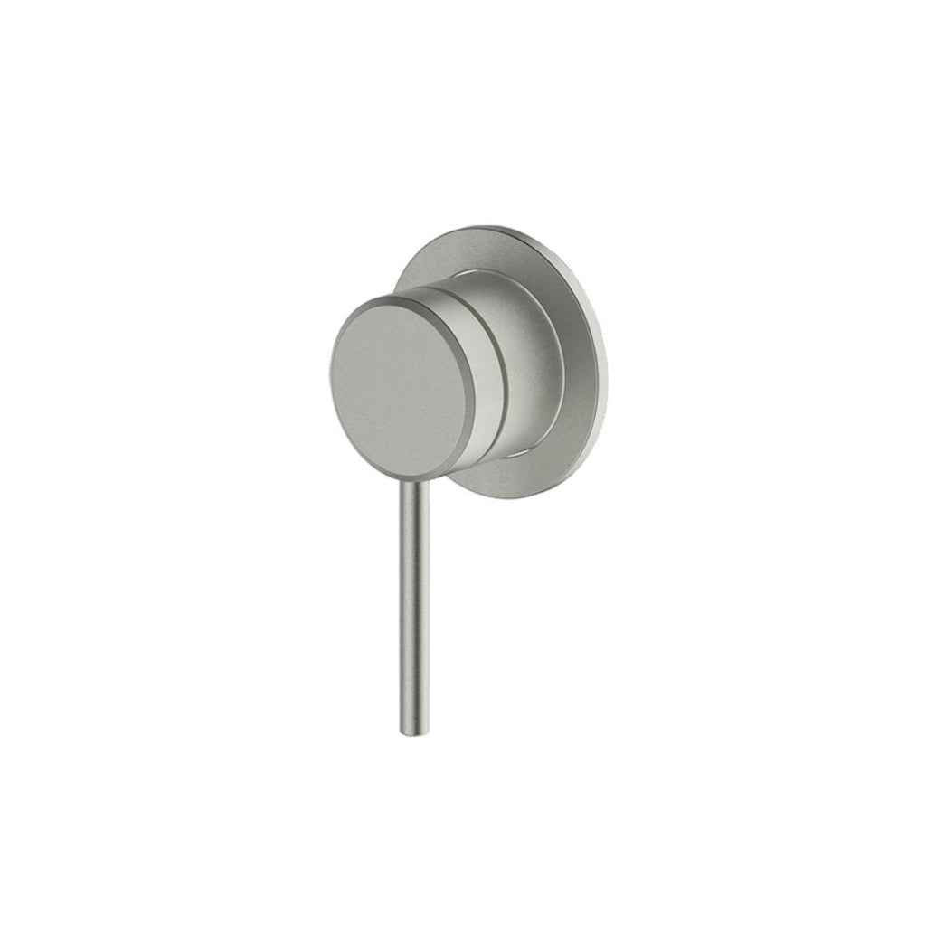 Gareth Ashton Poco Shower Wall Mixer - Brushed Nickel - 6SH-EXT-BN + 6SH-INT-BN