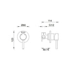 Gareth Ashton Shower Mixer - Stainless Steel - WMS001-316