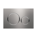 Turner Hastings Fino WhisperFlush Floor Mounted Toilet Package with Slim Seat (Includes Geberit Cistern & Brushed Stainless Steel Flush Plate) - Gloss White - FP50GE-GW-N-BN