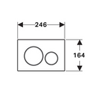 Turner Hastings Fino WhisperFlush Floor Mounted Toilet Package (Includes Geberit Cistern & Matte White Flush Plate) - Gloss White - FP50GE-GW-K + 115.882.01.1
