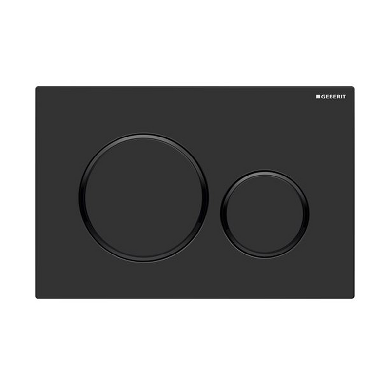 Turner Hastings Fino WhisperFlush Floor Mounted Toilet Package (Includes Geberit Cistern & Matte Black Flush Plate) - Gloss White