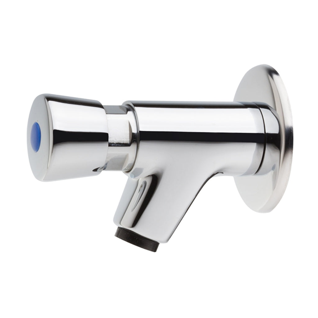 Gentec Timed Flow Bib Tap - Chrome - TFT1000W