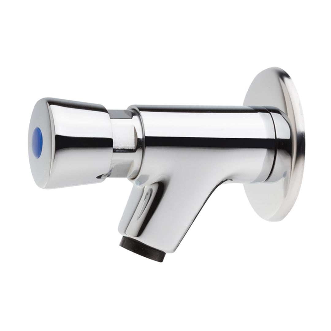 Gentec Timed Flow Bib Tap - Chrome - TFT1000W