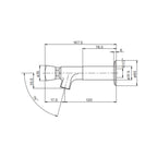 Gentec Timed Flow Bib Tap - Chrome - TFT1000W