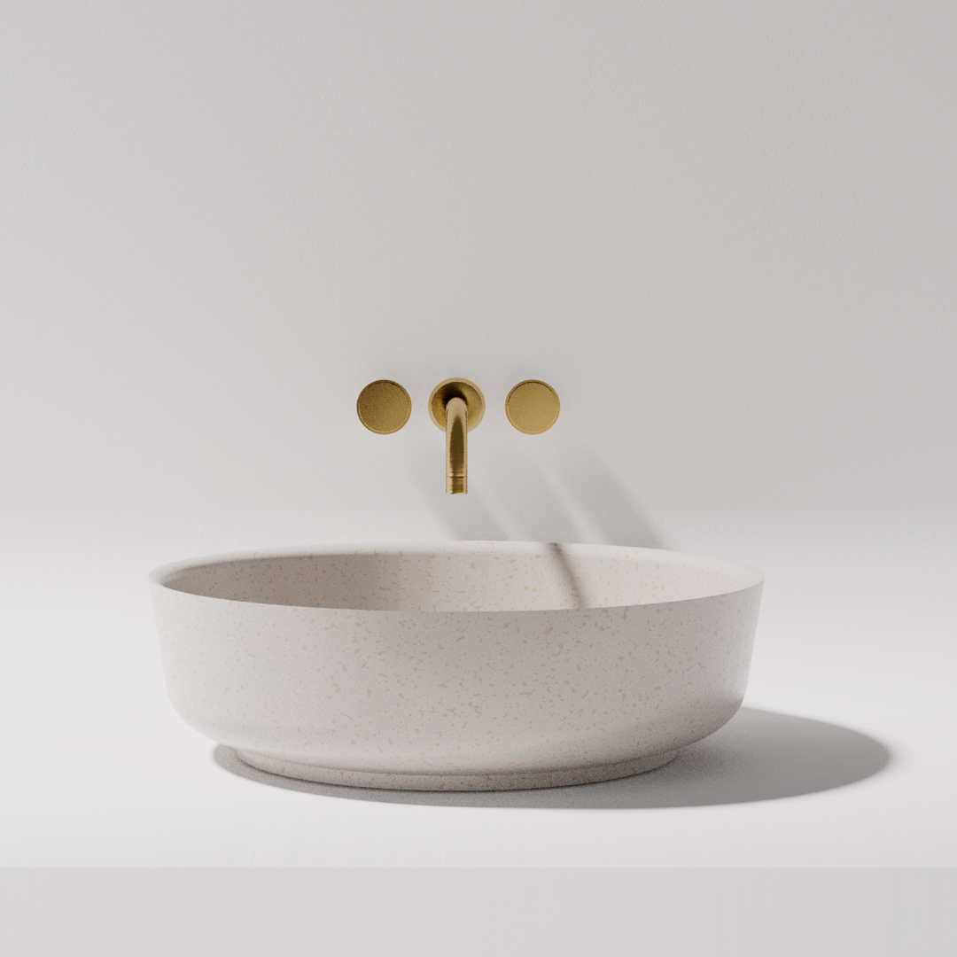 Pietra Georgia Above Counter Basin 360 x 130mm - White Matte - PB3021-WM