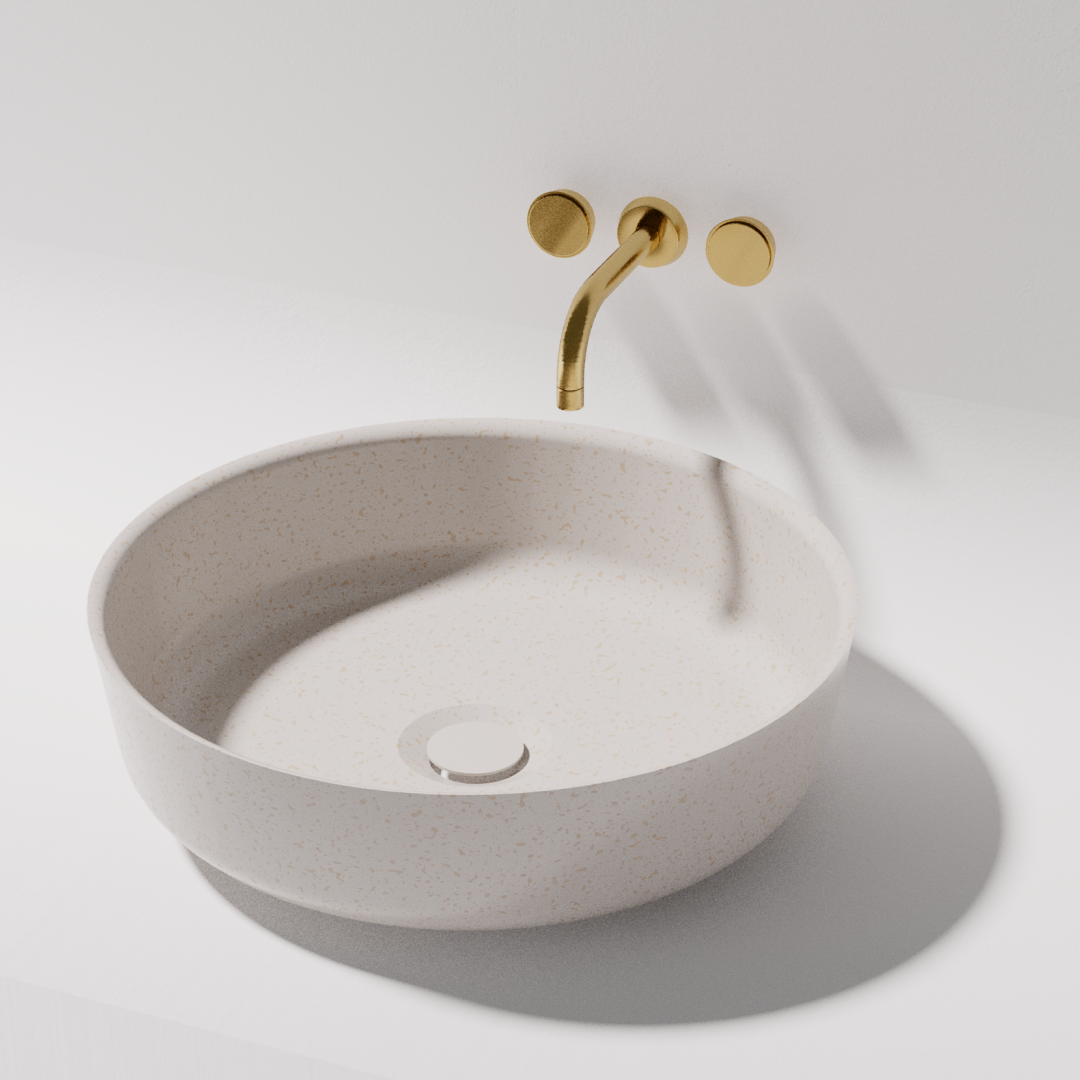 Pietra Georgia Above Counter Basin 360 x 130mm - White Matte - PB3021-WM