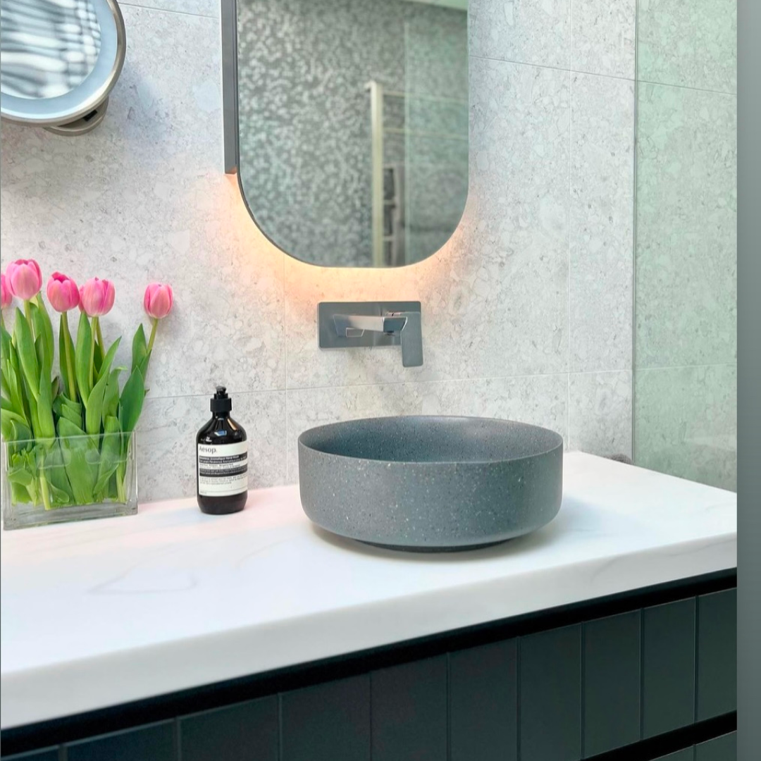 Pietra Georgia Above Counter Basin 360 x 130mm - White Matte - PB3021-WM