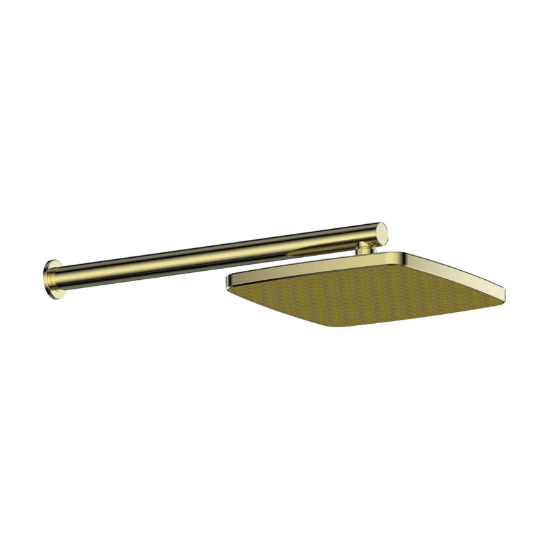 Greens Glide Syntra RainBoost Wall Shower - Brushed Brass