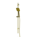 Greens Glide Syntra RainBoost Adjustable Rail Shower - Brushed Brass - 64400BB