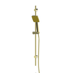 Greens Glide Syntra RainBoost Adjustable Rail Shower - Brushed Brass - 64400BB