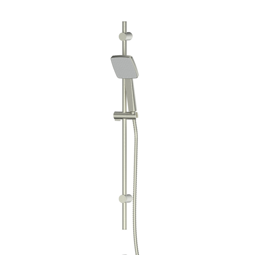 Greens Glide Syntra RainBoost Adjustable Rail Shower - Brushed Nickel - 64400BN