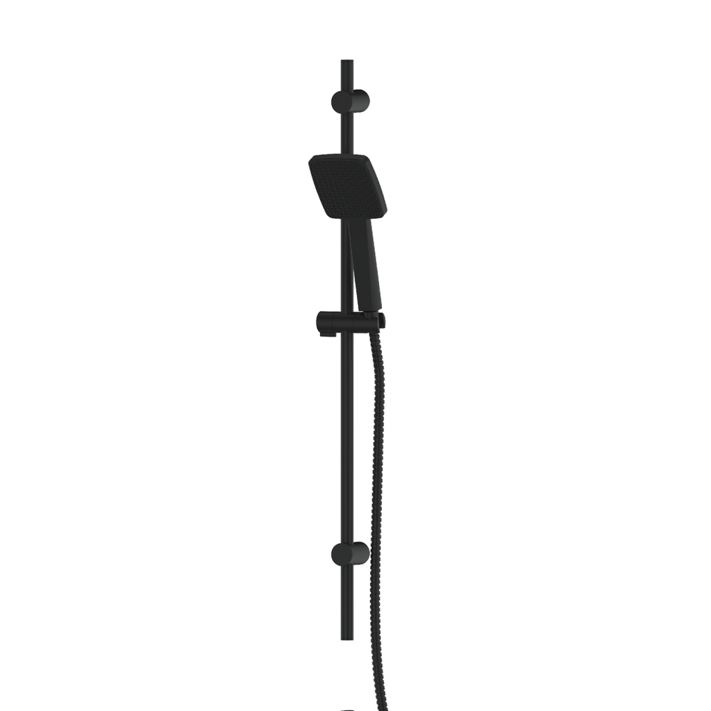 Greens Glide Syntra RainBoost Adjustable Rail Shower - Matte Black - 64400MB