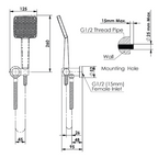 Greens Glide Syntra RainBoost Hand Shower - Matte Black - 90403589MB