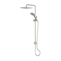 Greens Glide Syntra RainBoost Twin Rail Shower - Brushed Nickel - 21290BN