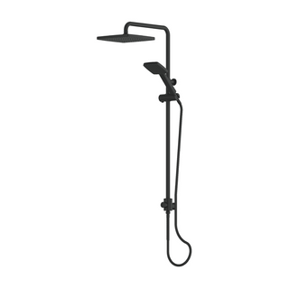 Greens Glide Syntra RainBoost Twin Rail Shower - Matte Black - 21290MB