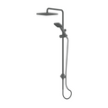 Greens Glide Syntra RainBoost Twin Rail Shower - Gun Metal - 21290GM