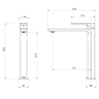 Phoenix Gloss MKII Vessel Basin Mixer - LF Chrome - 135-7900-00-1