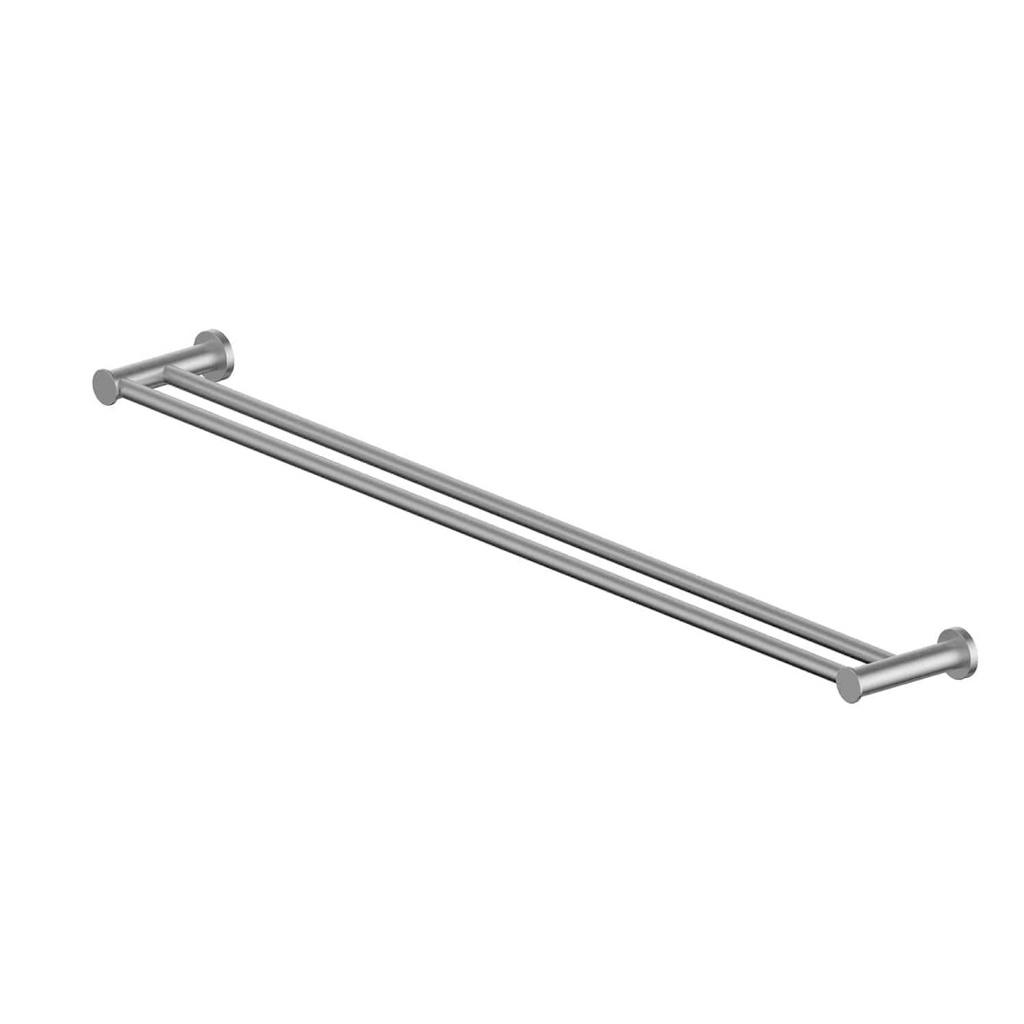 Greens Reason Double Towel Rail - Brushed Stainless - 184153
