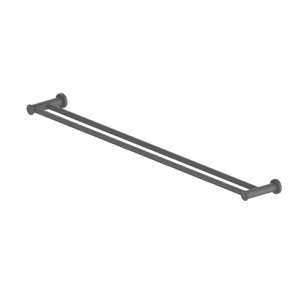 Greens Reason Double Towel Rail - Gun Metal - 184159
