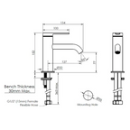 Greens Optima Basin Mixer - Matte Black - 19202557