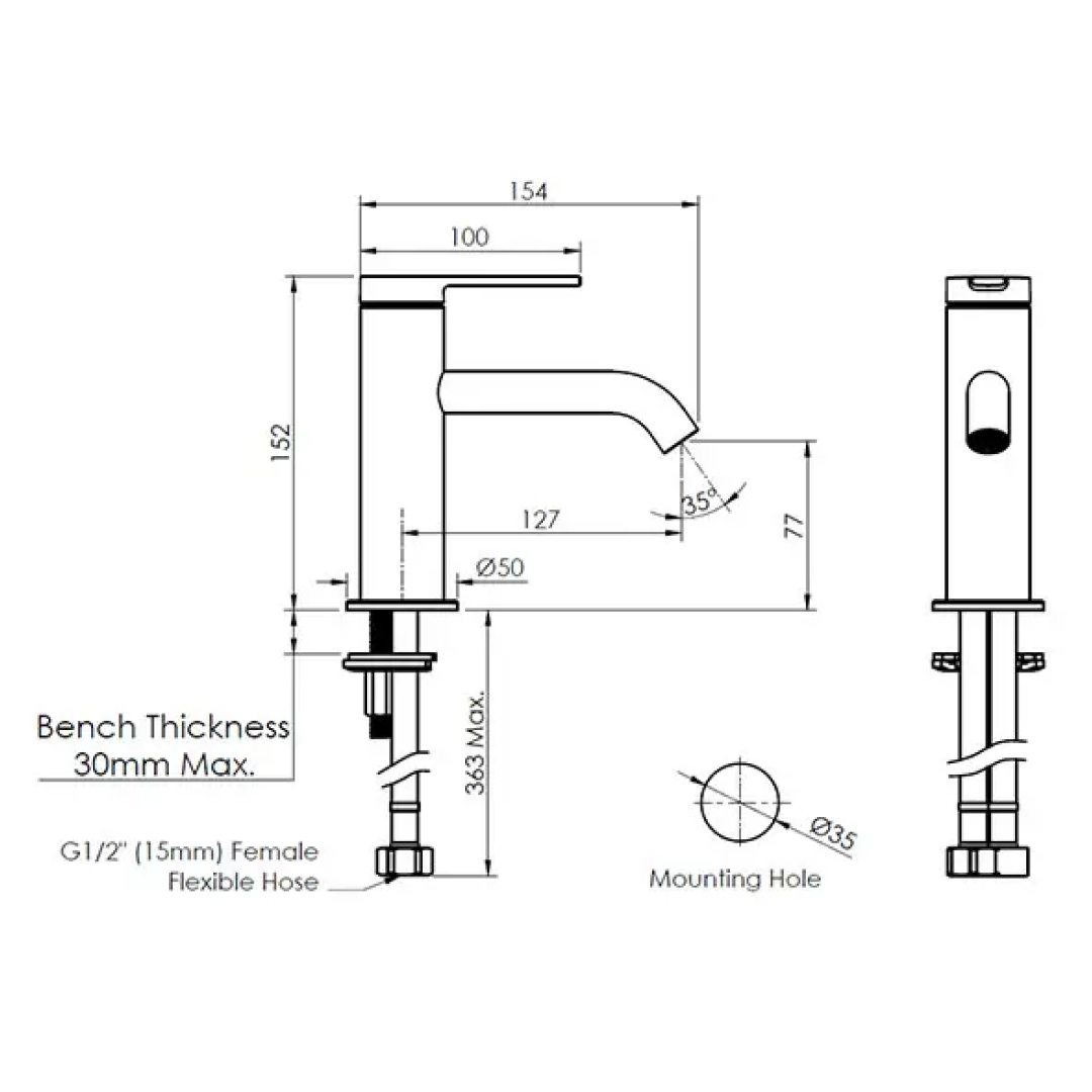 Greens Optima Basin Mixer - Chrome - 19202550