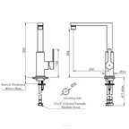 Greens Optima Sink Mixer with Smart Aerator - Chrome - 19203540